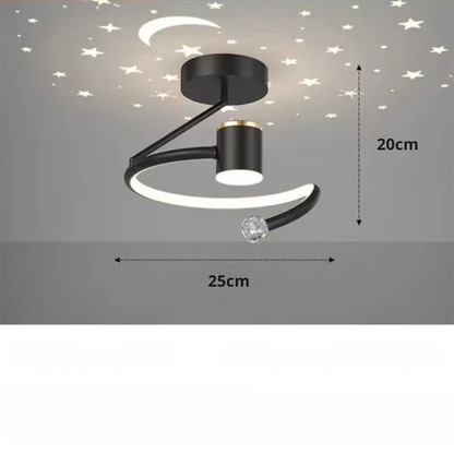 LED-Deckenleuchte mit Sternenhimmel – Modernes Kronleuchterdesign für das Kinderzimmer und das Wohnzimmer
