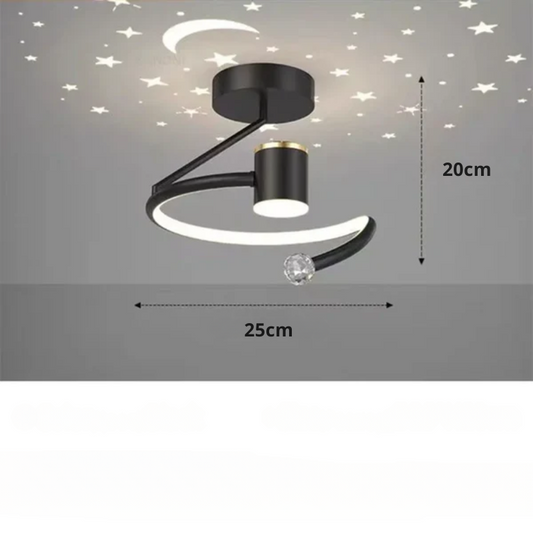 LED-Deckenleuchte mit Sternenhimmel – Modernes Kronleuchterdesign für das Kinderzimmer und das Wohnzimmer