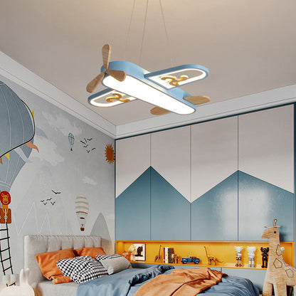 LED Flugzeug Kinderzimmer Kronleuchter - SkyFlyer