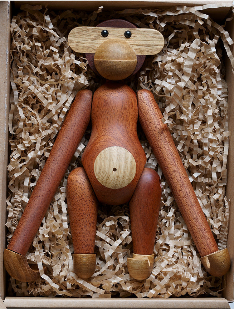Freche Affe Massivholz Ornamental