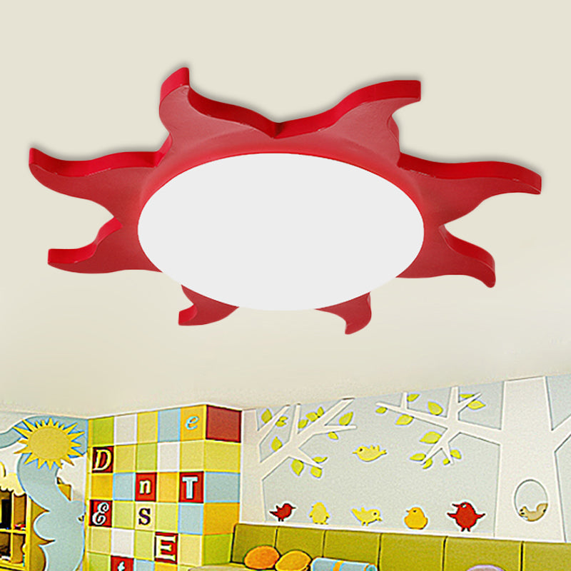 Kinderzimmer Deckenlampe – Sonnenförmige LED Beleuchtung