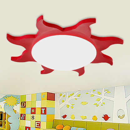 Kinderzimmer Deckenlampe – Sonnenförmige LED Beleuchtung