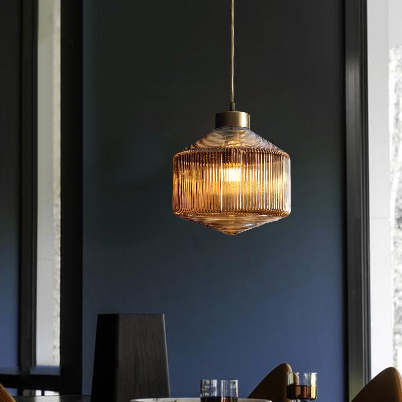 Moderne Trommelchandelier aus Glas - Elegante Beleuchtung für Esszimmer und Wohnzimmer