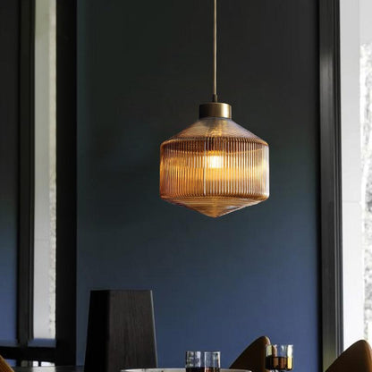 Moderne Trommelchandelier aus Glas - Elegante Beleuchtung für Esszimmer und Wohnzimmer
