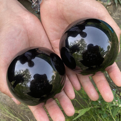 Obsidian Kristallkugel Dekoration