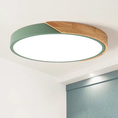 Moderne LED-Deckenleuchte für das Schlafzimmer - Energiesparende Acryl- und Metall-Einbauleuchte, verschiedene Farben