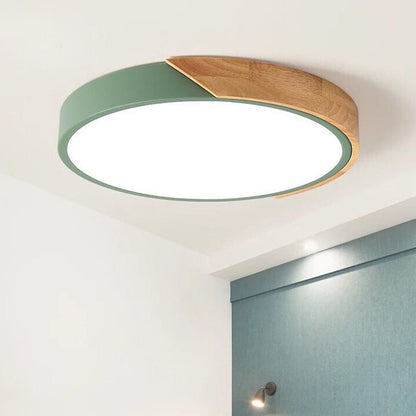 Moderne LED-Deckenleuchte für das Schlafzimmer - Energiesparende Acryl- und Metall-Einbauleuchte, verschiedene Farben