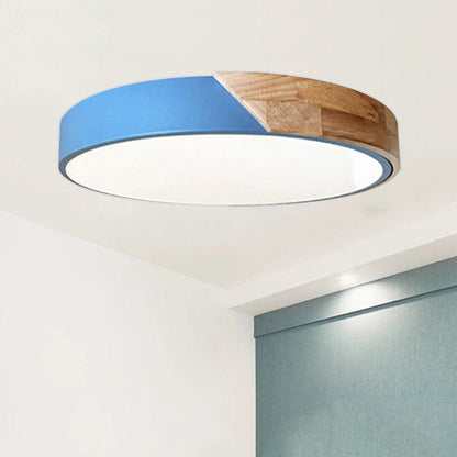 Moderne LED-Deckenleuchte für das Schlafzimmer - Energiesparende Acryl- und Metall-Einbauleuchte, verschiedene Farben
