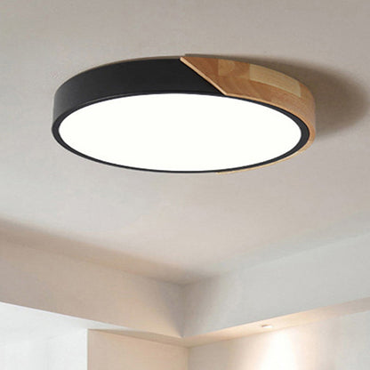 Moderne LED-Deckenleuchte für das Schlafzimmer - Energiesparende Acryl- und Metall-Einbauleuchte, verschiedene Farben