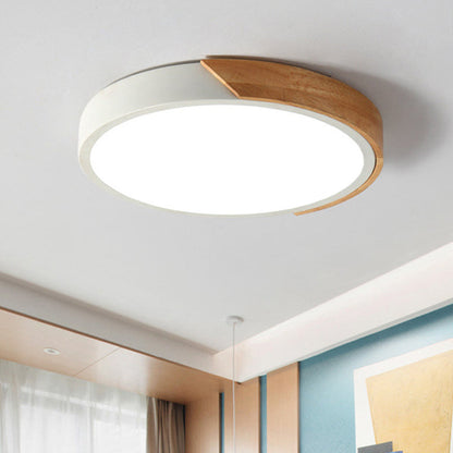 Moderne LED-Deckenleuchte für das Schlafzimmer - Energiesparende Acryl- und Metall-Einbauleuchte, verschiedene Farben