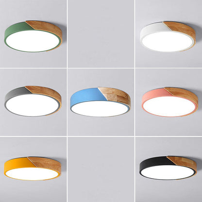 Moderne LED-Deckenleuchte für das Schlafzimmer - Energiesparende Acryl- und Metall-Einbauleuchte, verschiedene Farben