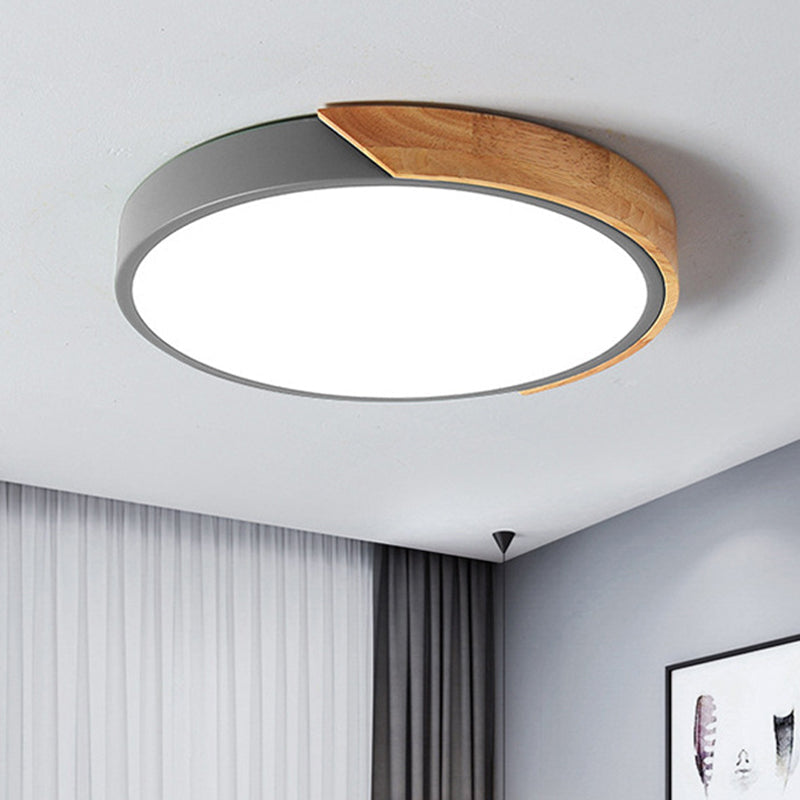 Moderne LED-Deckenleuchte für das Schlafzimmer - Energiesparende Acryl- und Metall-Einbauleuchte, verschiedene Farben