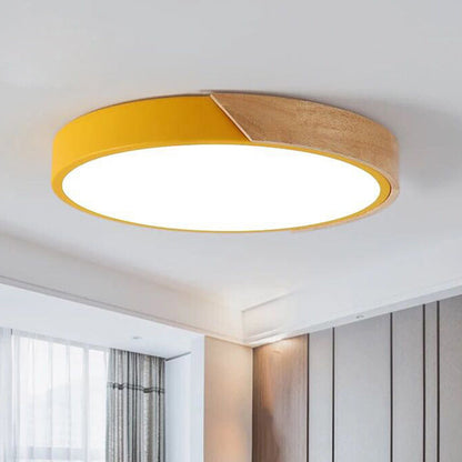 Moderne LED-Deckenleuchte für das Schlafzimmer - Energiesparende Acryl- und Metall-Einbauleuchte, verschiedene Farben