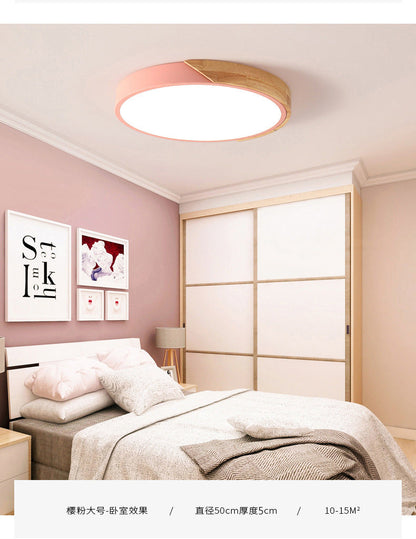 Moderne LED-Deckenleuchte für das Schlafzimmer - Energiesparende Acryl- und Metall-Einbauleuchte, verschiedene Farben