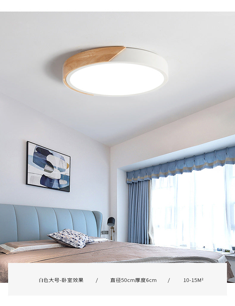 Moderne LED-Deckenleuchte für das Schlafzimmer - Energiesparende Acryl- und Metall-Einbauleuchte, verschiedene Farben
