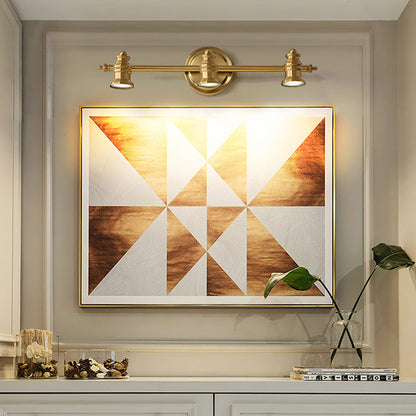 Linear Badezimmer-Waschtisch Spiegel Licht Tradition Metall 2/3/4-Glühbirne Messing Wand Leuchte Beleuchtung | Heim Linie