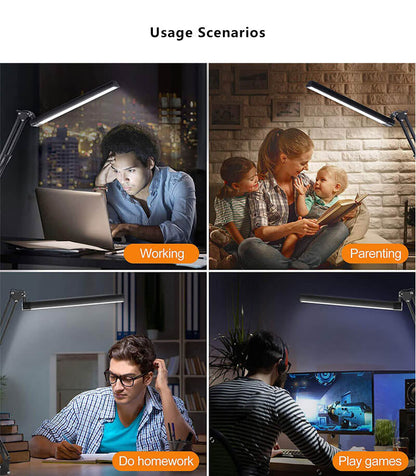 LED faltbare lange Arm Clip Augenschutz USB Leselampe Tischlampe