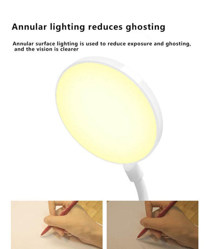 Einfache LED Clip Schreibtischlampe Wiederaufladbar Augenschutz Nachtlicht