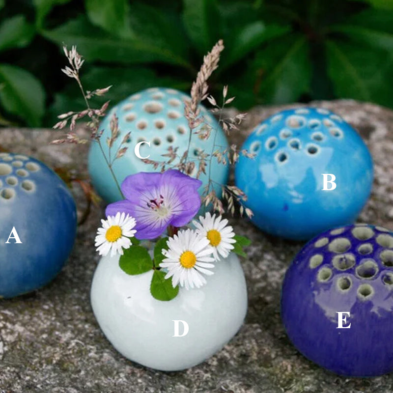 Harz handgefertigte Vase Blumen Stein Tischdekoration