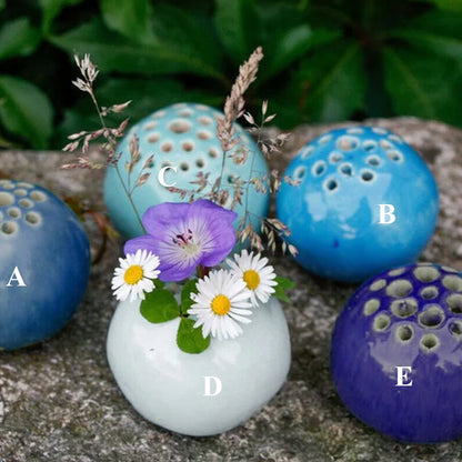 Harz handgefertigte Vase Blumen Stein Tischdekoration