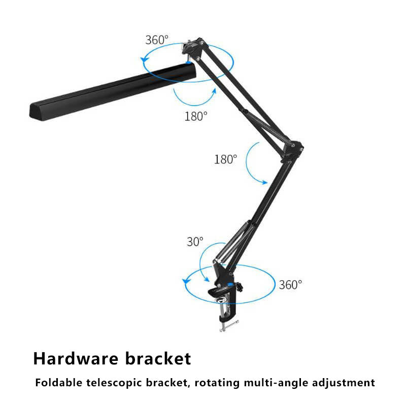 LED faltbare lange Arm Clip Augenschutz USB Leselampe Tischlampe