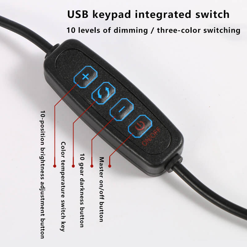 LED faltbare lange Arm Clip Augenschutz USB Leselampe Tischlampe