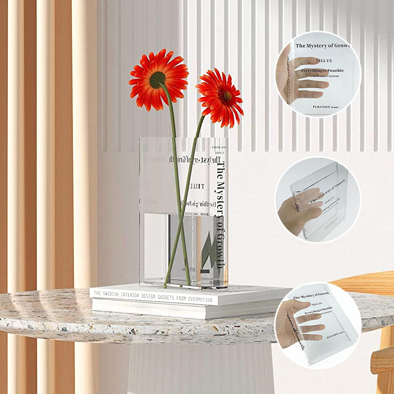 Buchform Acrylvase