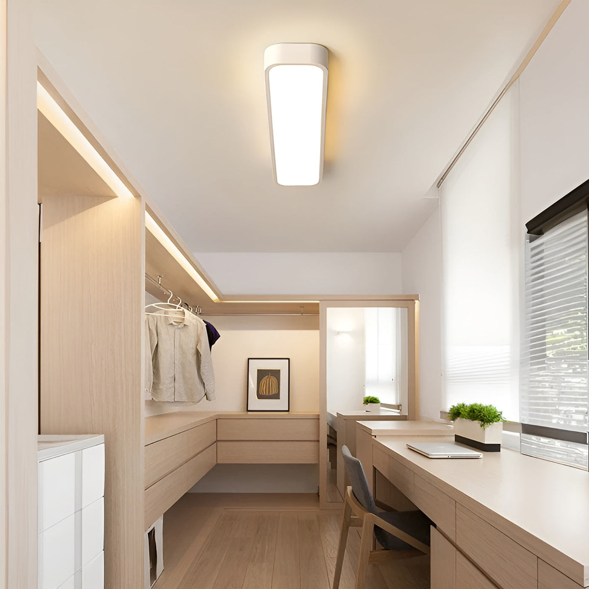 Rechteckige Deckenleuchte – Klare Linien & modernes Design | Perfekt für Wohnzimmer und Essbereich