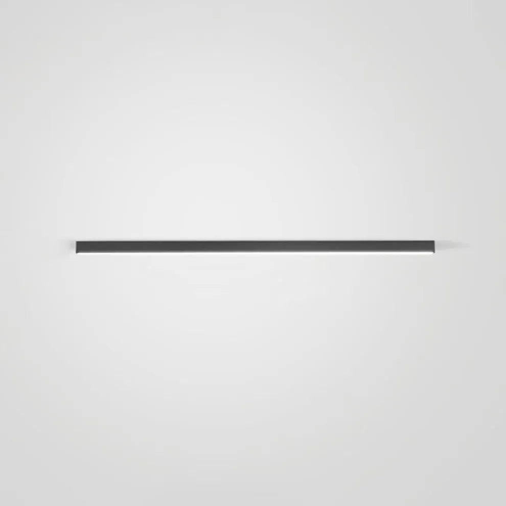 Schwarze Metall-Deckenlampe LED linear minimalistisches modernes Design