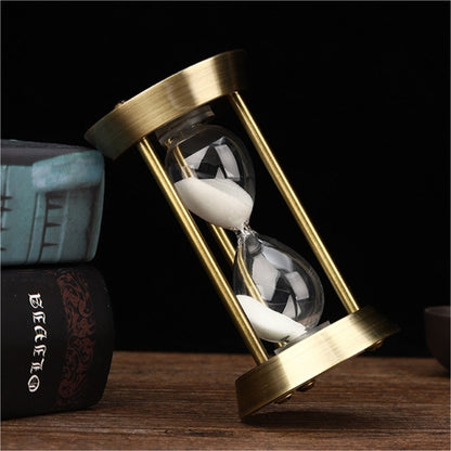 3/5/10 Minuten Retro Metall Handwerk Sanduhr Pendel Tischarrangement Ornament Sandtimer Sandglas Dekoration