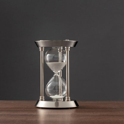 3/5/10 Minuten Retro Metall Handwerk Sanduhr Pendel Tischarrangement Ornament Sandtimer Sandglas Dekoration