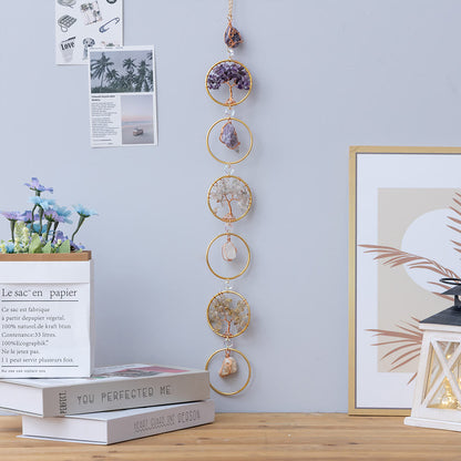 Kristallbaum des Lebens 6 Ringe Wanddeko Ornament