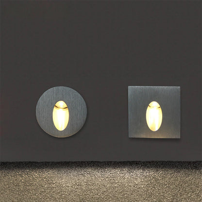 LED-Fußlichter, Treppenlichter, Aluminium eingelassene Ecklichter, Treppenlichter, quadratische Wandleuchten, runde Wandleuchten, Flurlichter