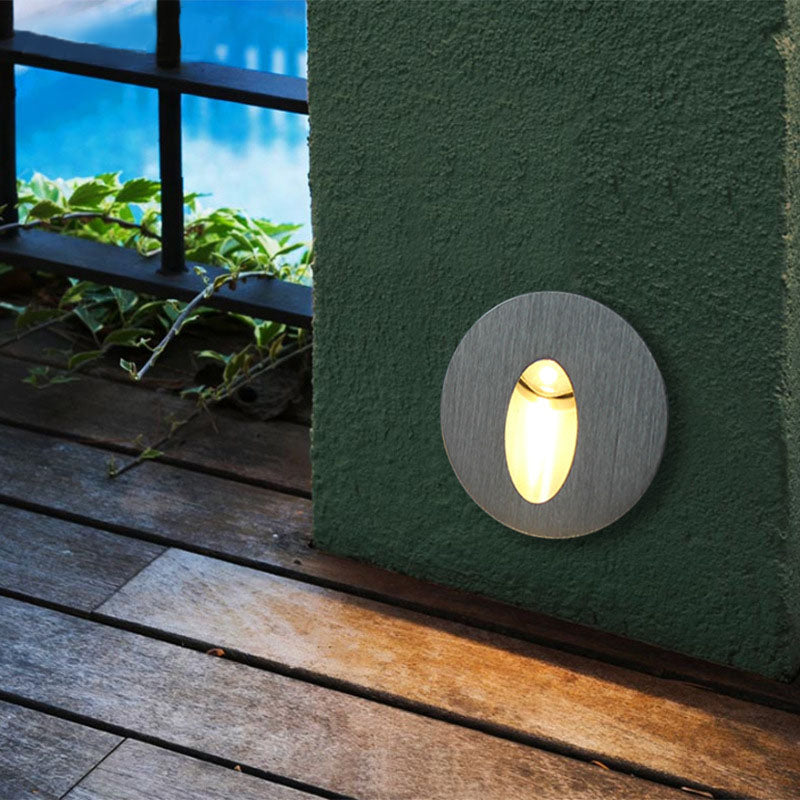 LED-Fußlichter, Treppenlichter, Aluminium eingelassene Ecklichter, Treppenlichter, quadratische Wandleuchten, runde Wandleuchten, Flurlichter