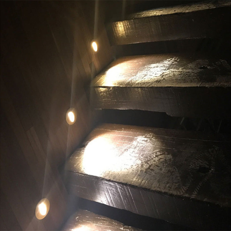 LED-Fußlichter, Treppenlichter, Aluminium eingelassene Ecklichter, Treppenlichter, quadratische Wandleuchten, runde Wandleuchten, Flurlichter