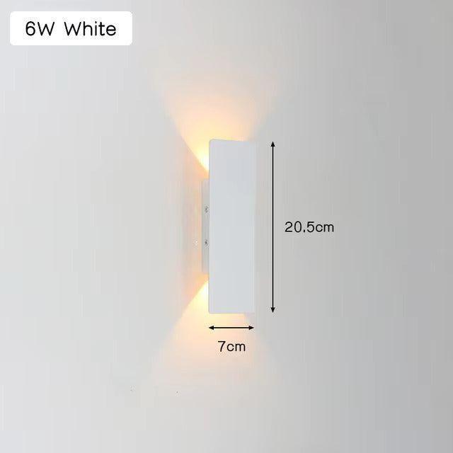 Licht - Moderne wetterfeste LED-Wandlampe aus Aluminium für den Außenbereich
