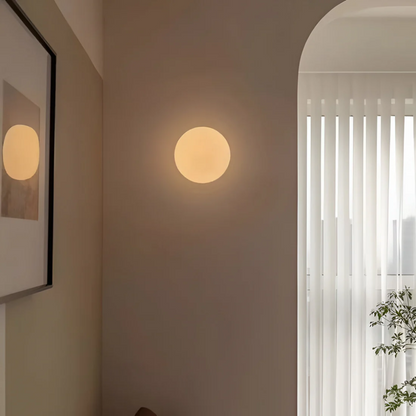 Stylische Glaswandlampe