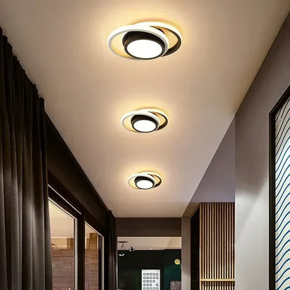 Moderne LED-Deckenlampe mit Doppelring-Design - Dämmerungsringe