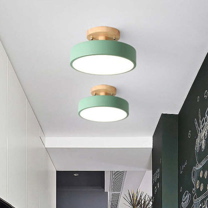 Stylische LED-Deckenleuchte aus Holz und Acryl für Schlafzimmer, Esszimmer und Wohnzimmer
