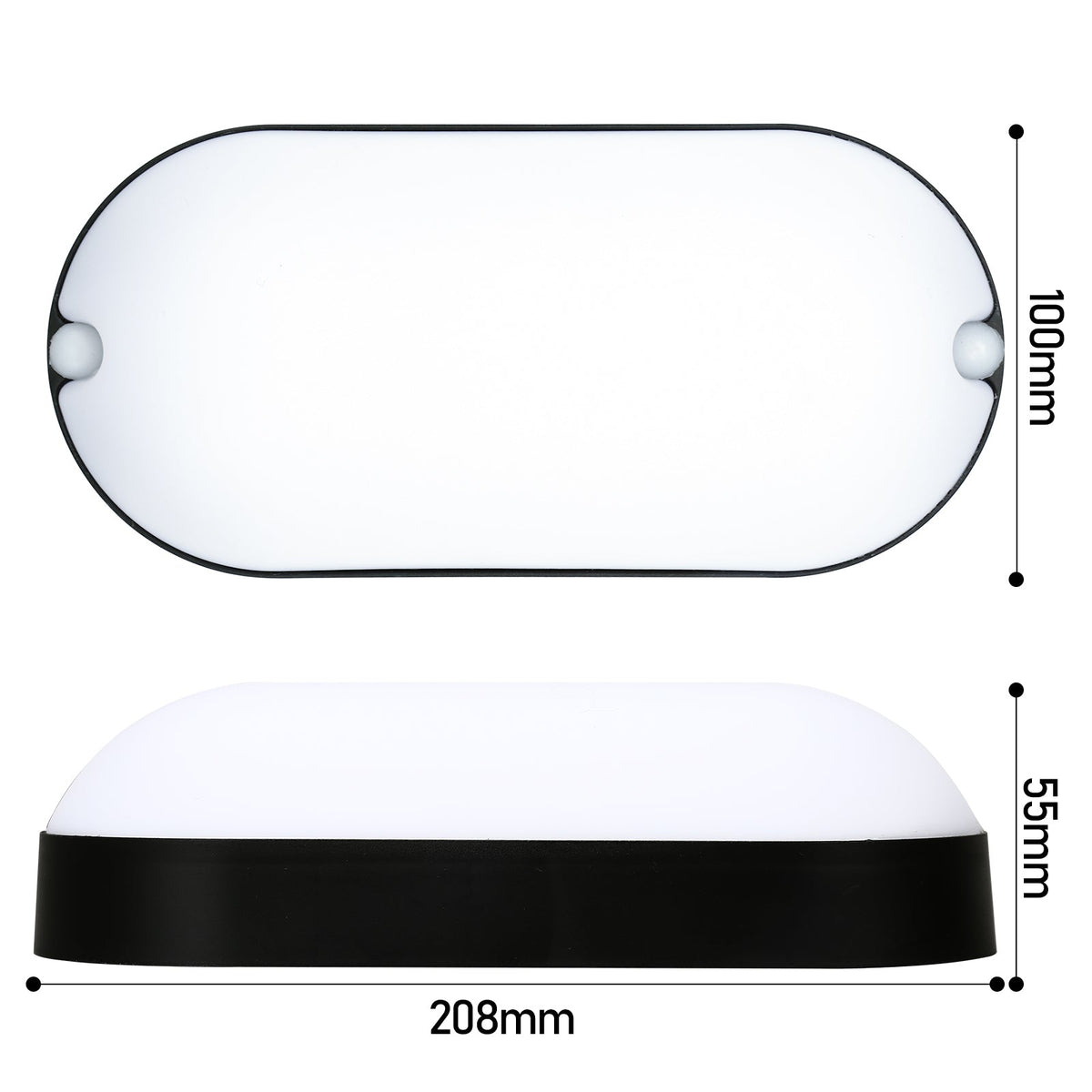 15W LED Feuchtigkeitsschutzlicht IP54 2 Stück