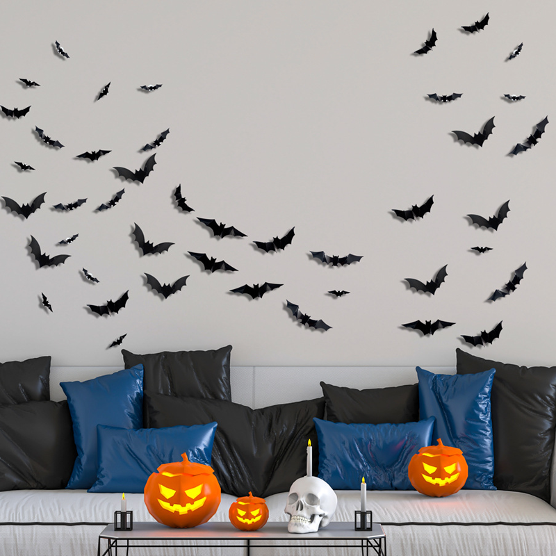 3D Fledermaus LED Wanddekoration — Verwandeln Sie Ihr Zuhause in die gruseligste Halloween-Bühne mit realistischen Flugillusionen!