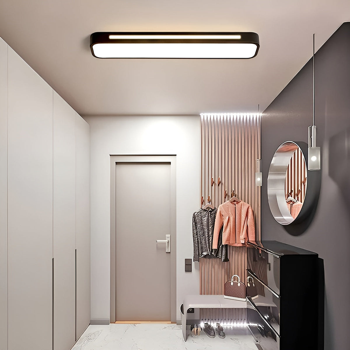 Rechteckige Deckenleuchte – Klare Linien & modernes Design | Perfekt für Wohnzimmer und Essbereich