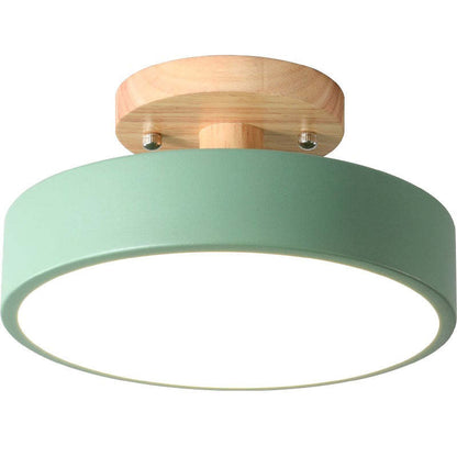 Stylische LED-Deckenleuchte aus Holz und Acryl für Schlafzimmer, Esszimmer und Wohnzimmer