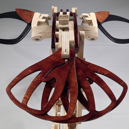 Holz Kinetische Kolibris Skulptur