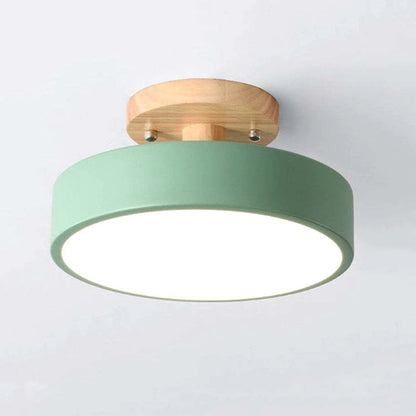 Stylische LED-Deckenleuchte aus Holz und Acryl für Schlafzimmer, Esszimmer und Wohnzimmer