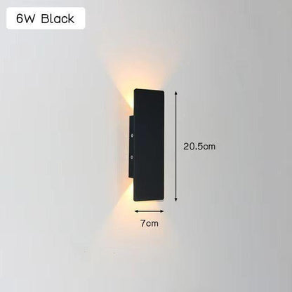 Licht - Moderne wetterfeste LED-Wandlampe aus Aluminium für den Außenbereich
