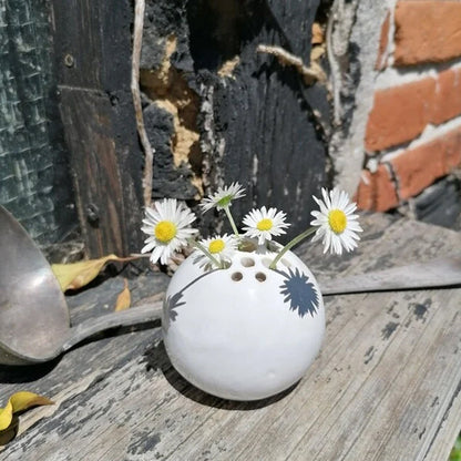 Harz handgefertigte Vase Blumen Stein Tischdekoration