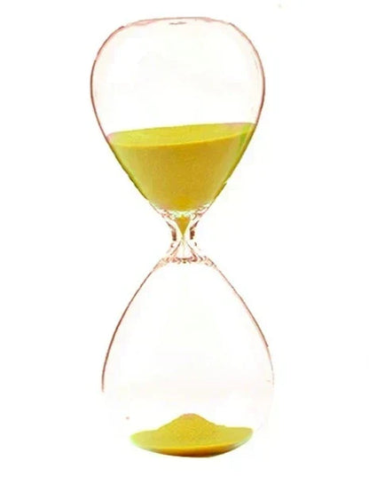 Kreative transparente Sanduhr aus Glas