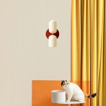 Wandleuchten Moderne Glas Doppel-Schirm-Lampe