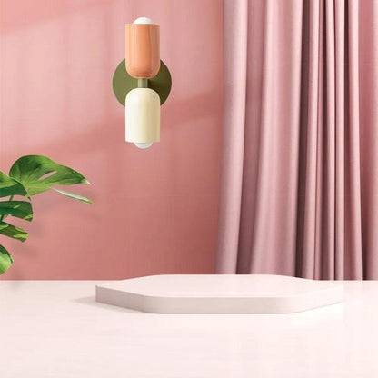 Wandleuchten Moderne Glas Doppel-Schirm-Lampe